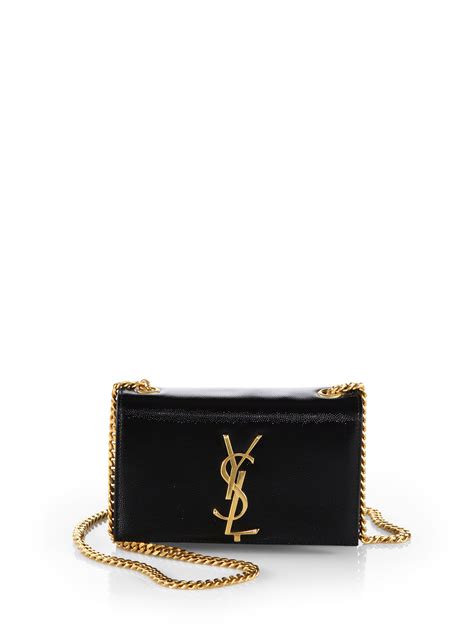 ysl purse blue|ysl black purse silver chain.